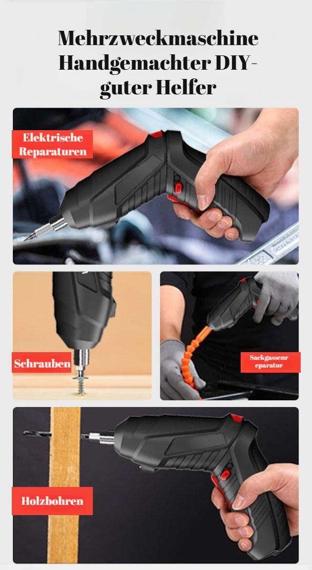 Kabelloses Elektroschraubendreher Set für schnelle Montage