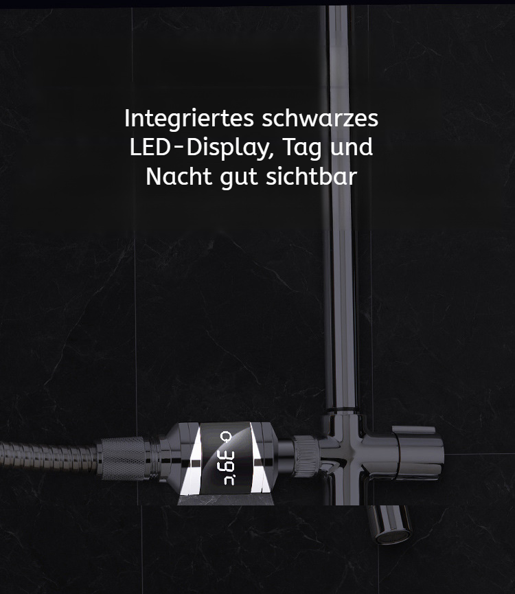 Komfortabler Duschkopf mit präziser Temperaturkontrolle