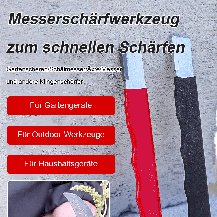 Tragbares Handschärfgerät für Gartenscheren