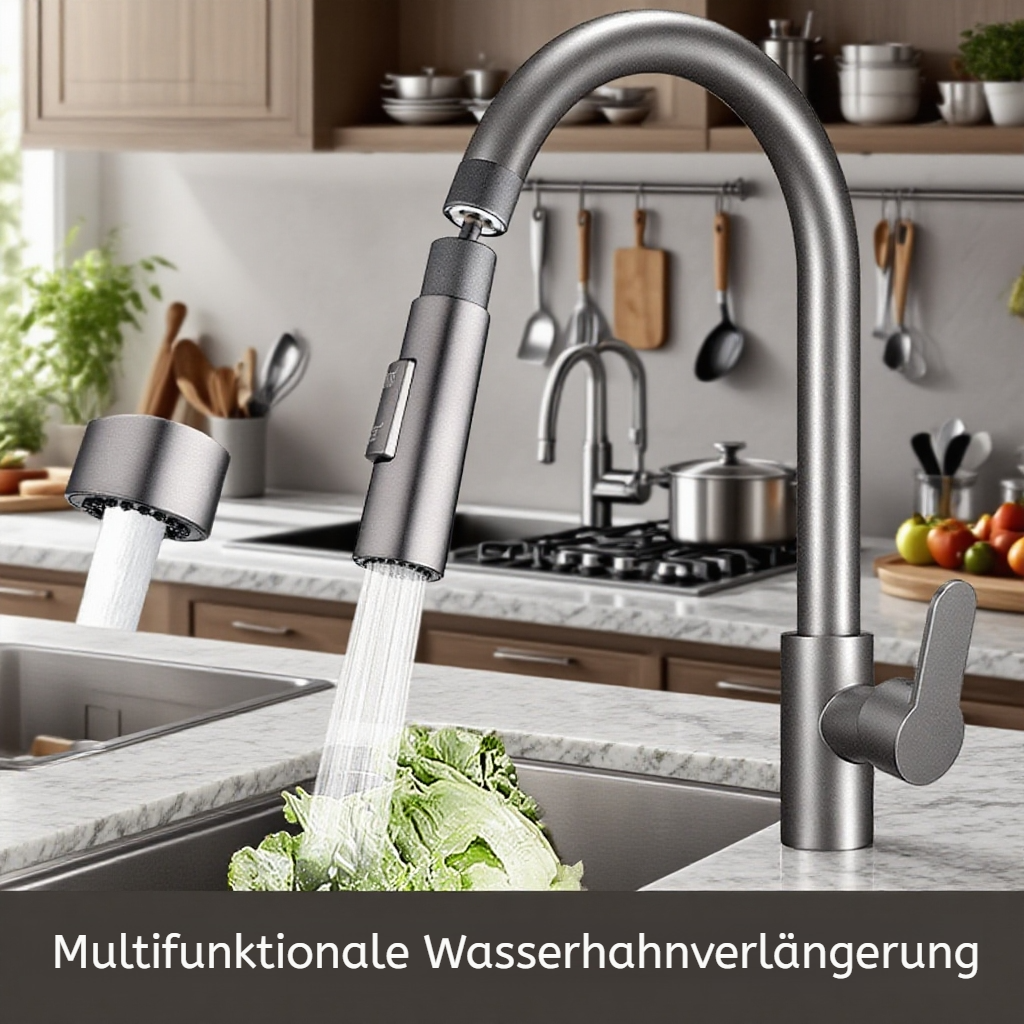 Kitchen Faucet Extender Swivel Joint Universal Kitchen Splash Nozzle Pressurized Faucet Extender