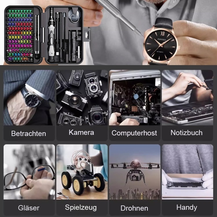 132-teiliger multifunktionaler Schraubendreher-Reparatursatz