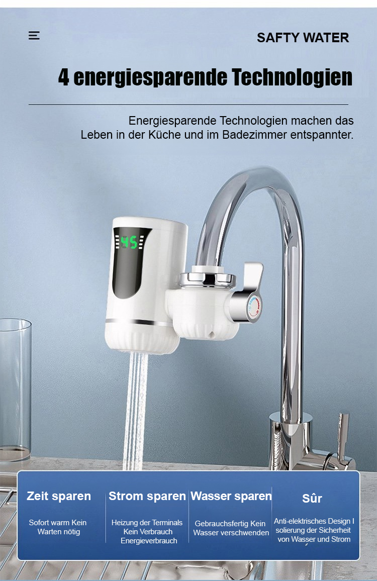 Langlebiger Wasserhahn mit schneller Installation