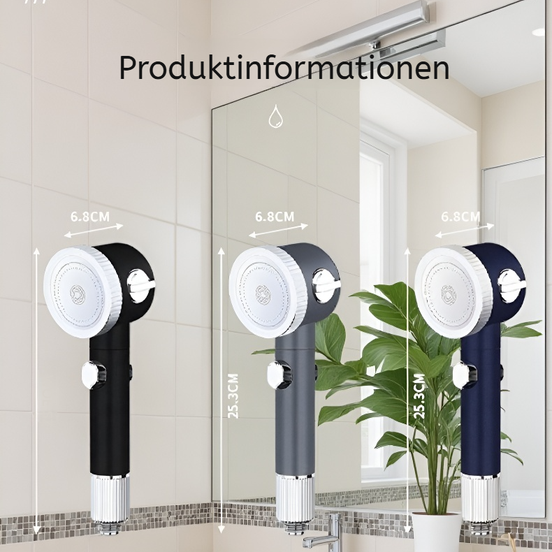 Duschkopf mit einstellbaren Strahlarten