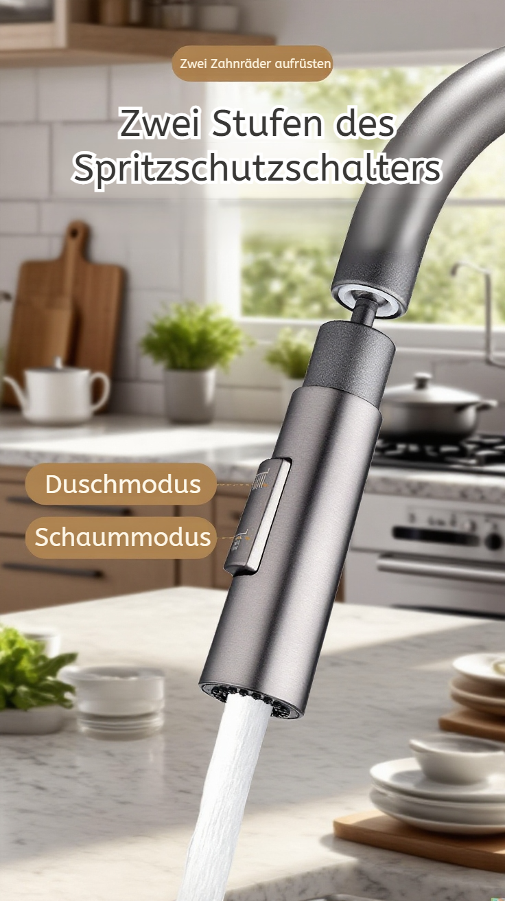 Einfache Installation des Küchenwasserhahn Extenders