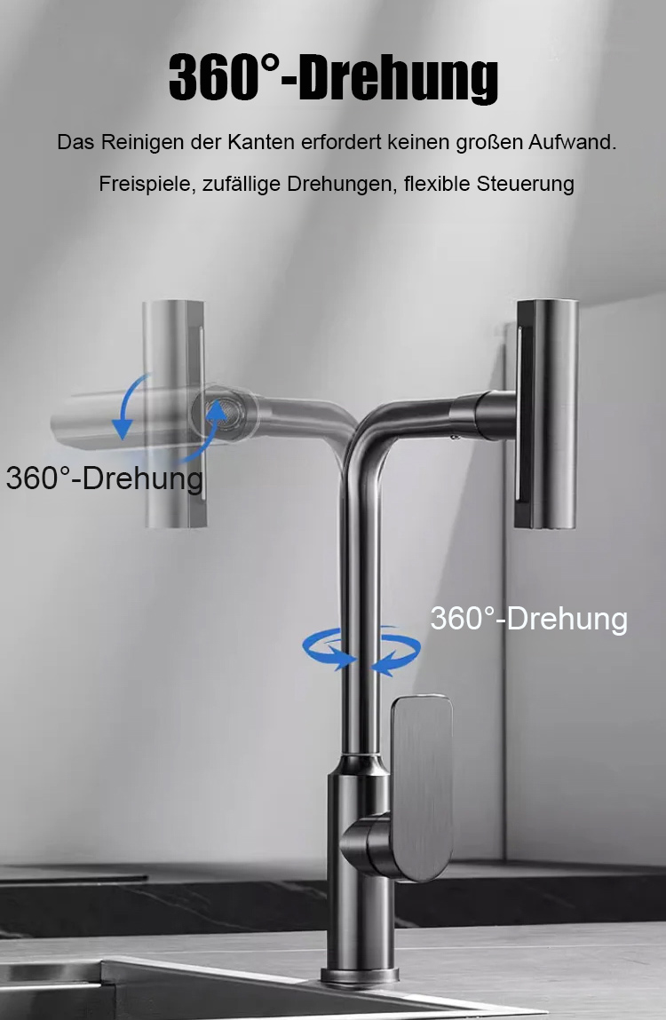 Vielseitiger Wasserhahn für Spüle oder Waschbecken