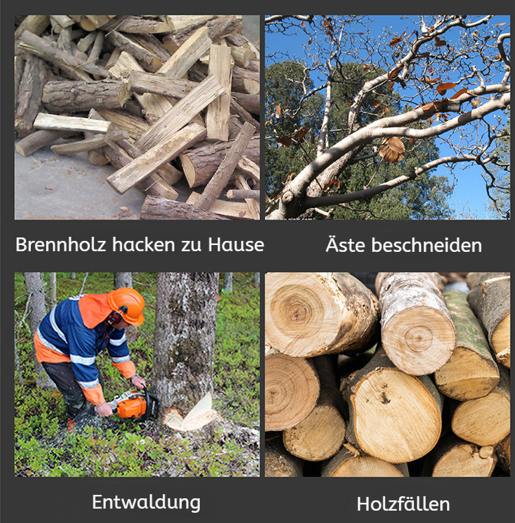 Leichte Motorsäge für präzises Sägen