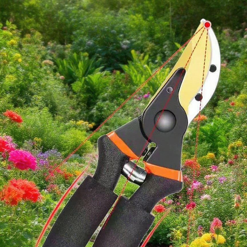 Gartenschere für präzises Schneiden