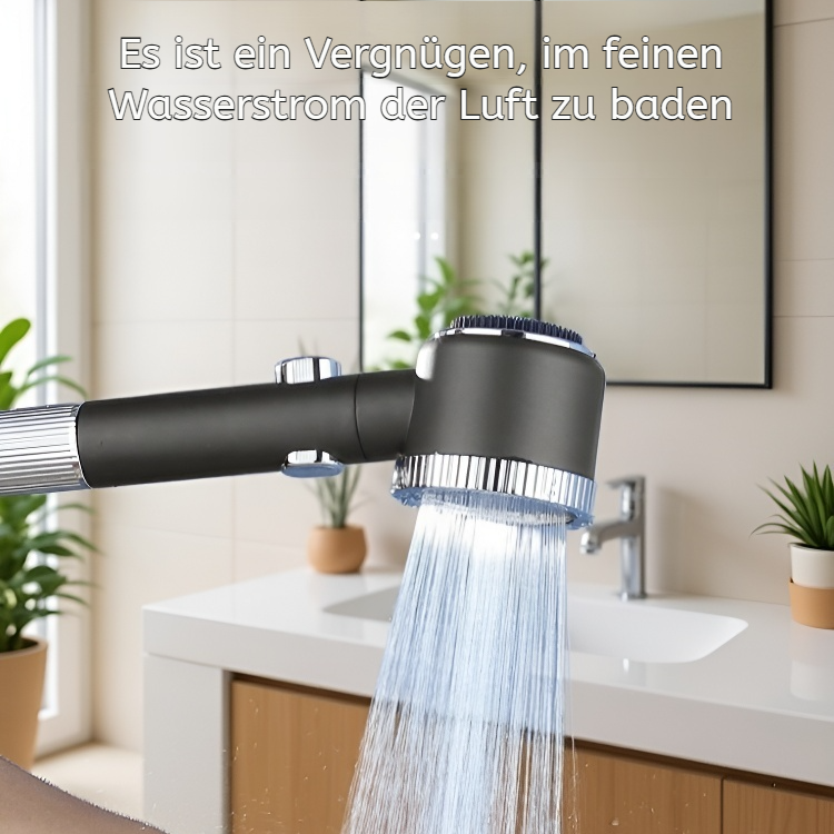 Multifunktionale Duschkopf-Set mit drei Massage-Modi und Druckverstärkung