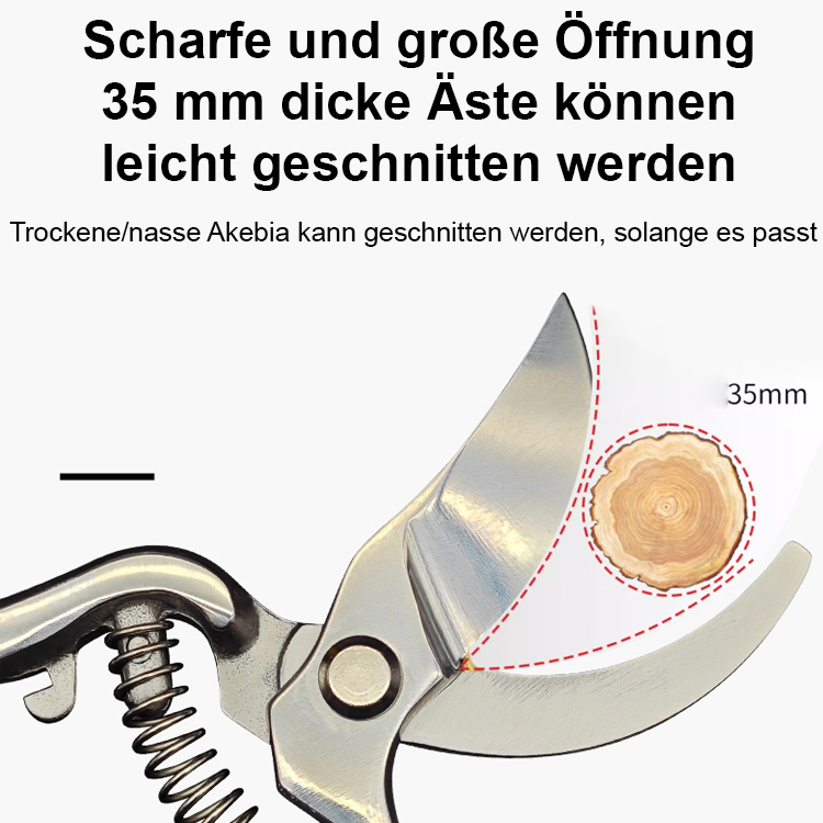 【50% Kraftersparnis】Vollstahl-Einhand-Astschere