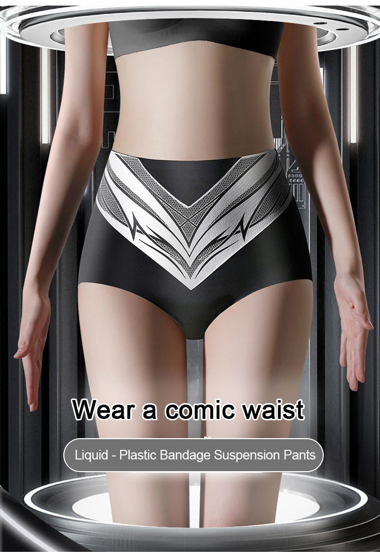 Comfortable high-waisted anti-bacterial pants closeup