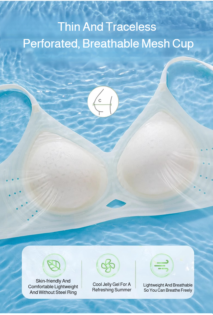 Nude bra without underwire for women