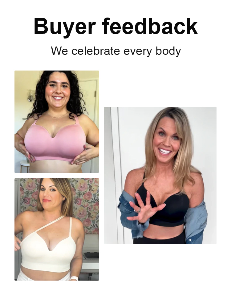 [Designed for plus-size girls] Comfortable, wire-free push-up bra