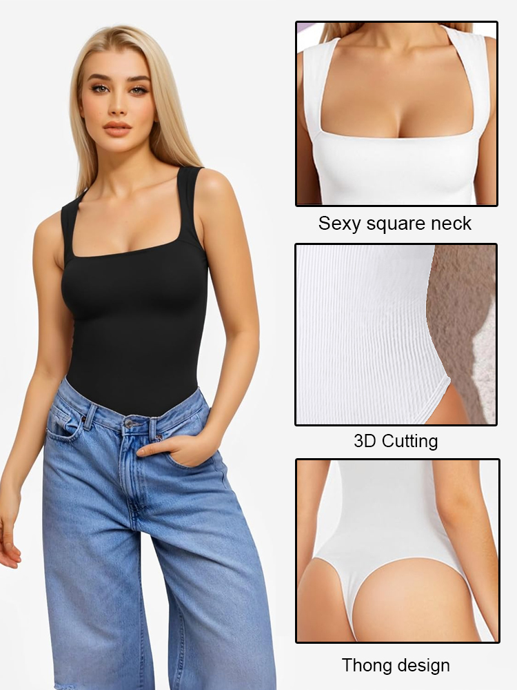 [50 - 90kg Fit] Instantly Slim 10kg! Ribbed Shapewear for Date, Gym, Office & Beach