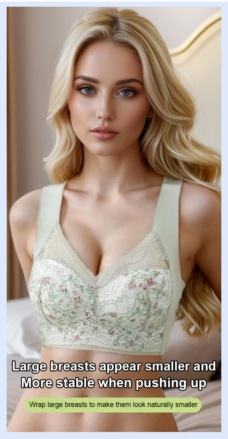 Comfortable and stylish small floral seamless bra