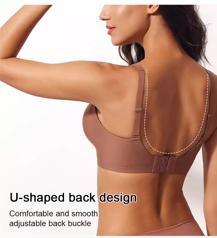 Wire-free seamless full cup bra side view