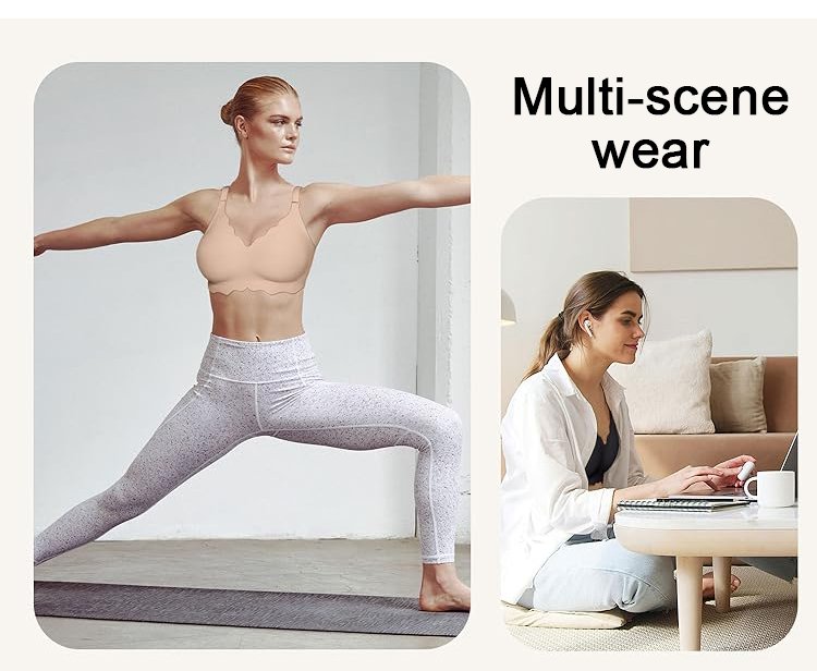 Comfortable fit wireless seamless bra for everyday wear