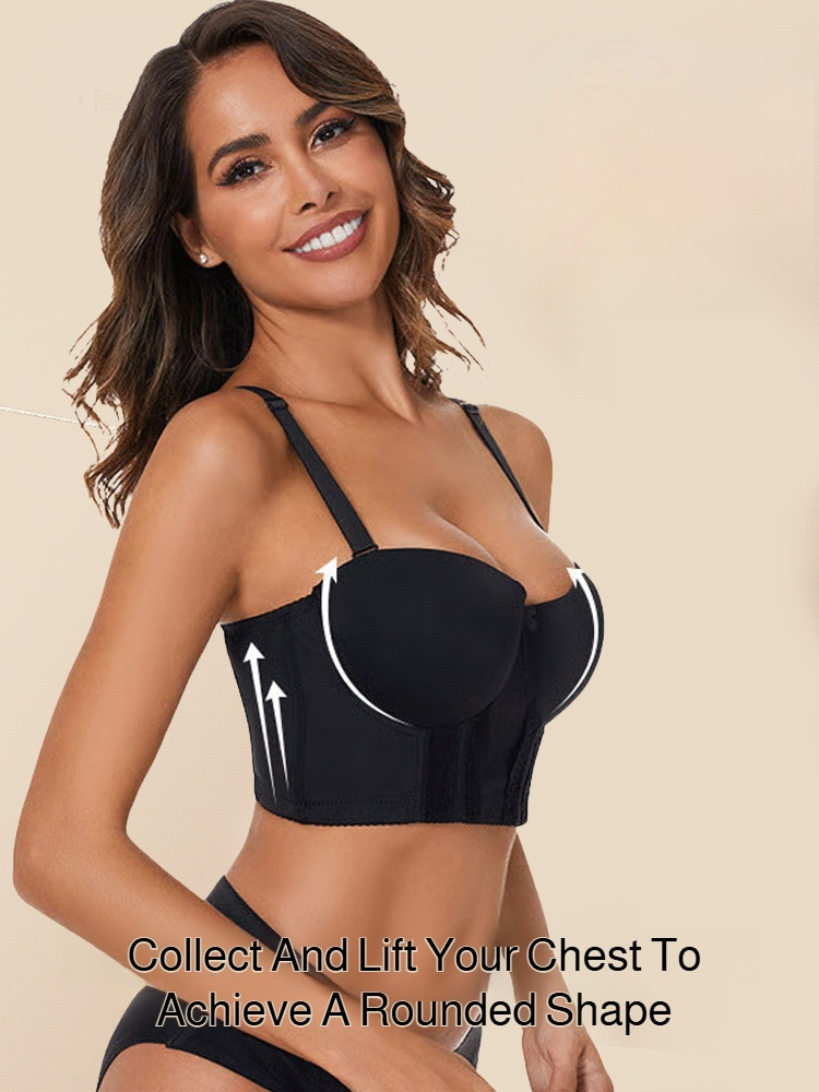 Nahtloser Spitzen-BH mit Push-up-Effekt und Bustier-Design