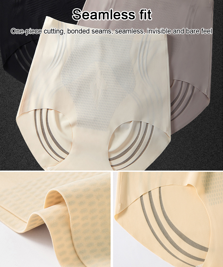 [Waist Measurement of 18 Inches] High-Waisted Liquid Antibacterial Tummy Control Underwear