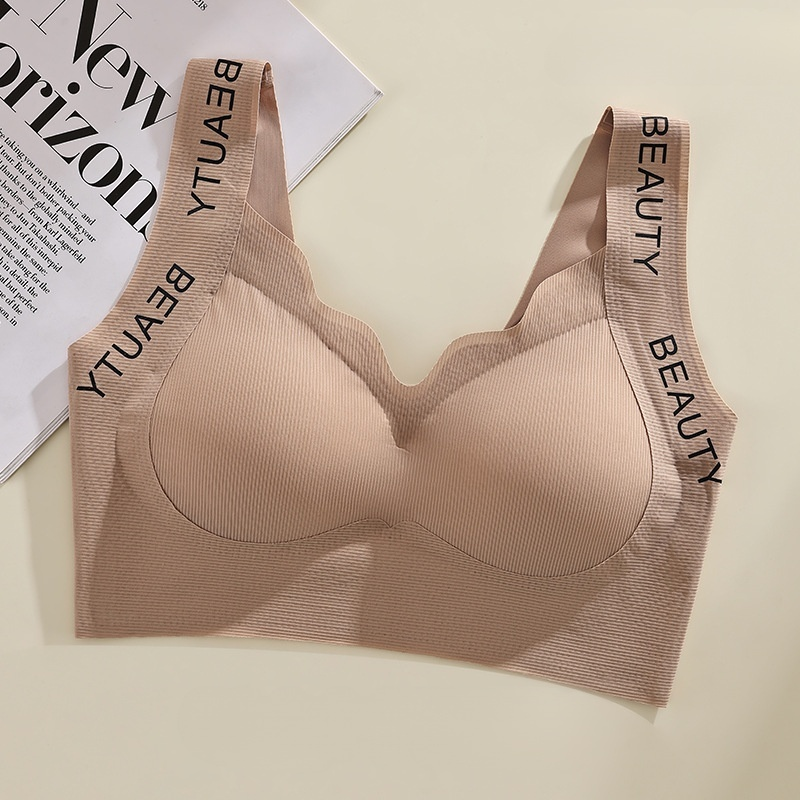 Letter shoulder strap seamless underwear