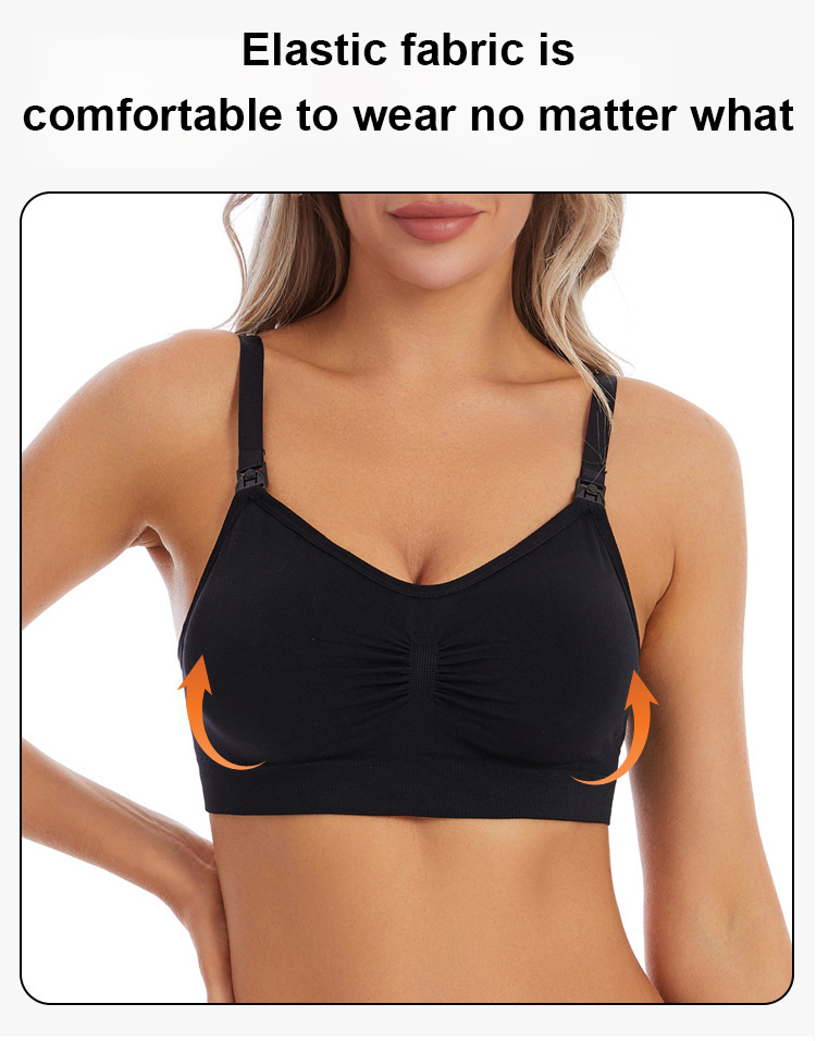 Wireless bra for fitness and yoga