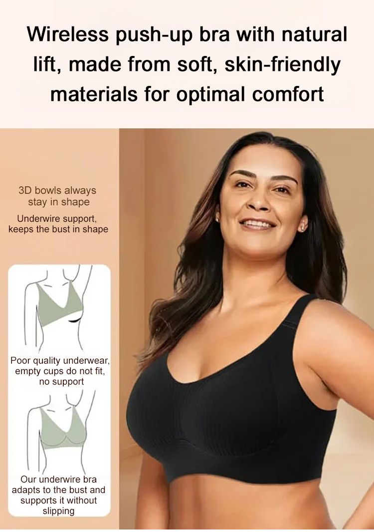 Adjustable Straps on Plus Size Support Bra