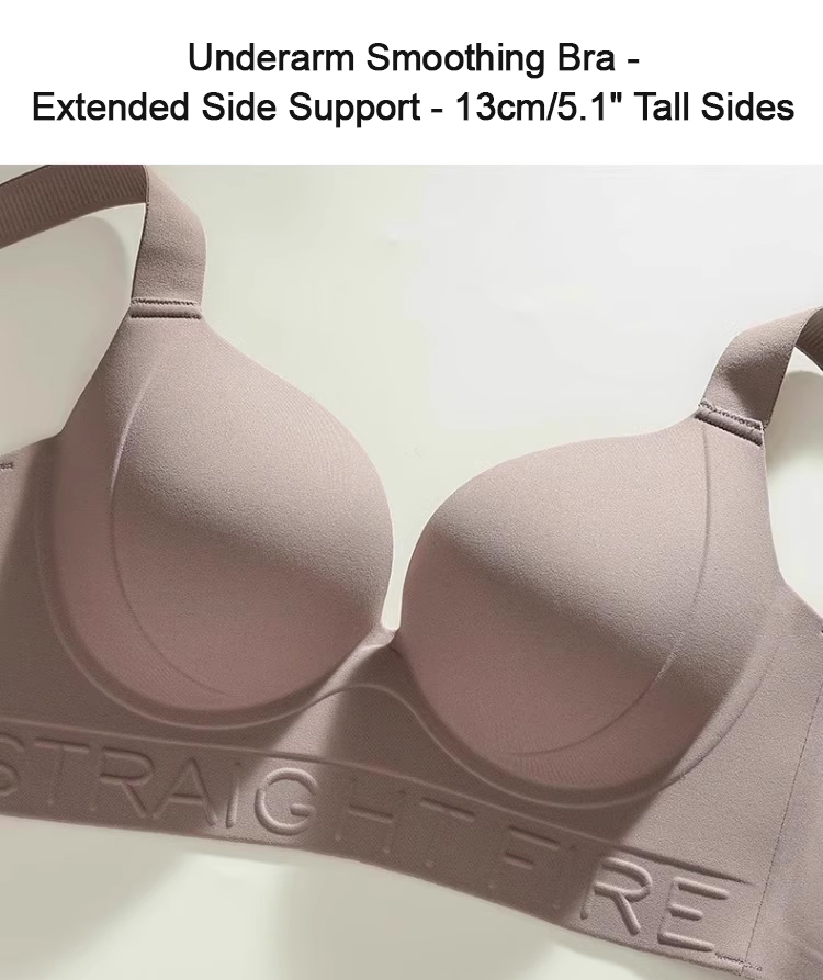 Seamless anti-sag bra worn by model