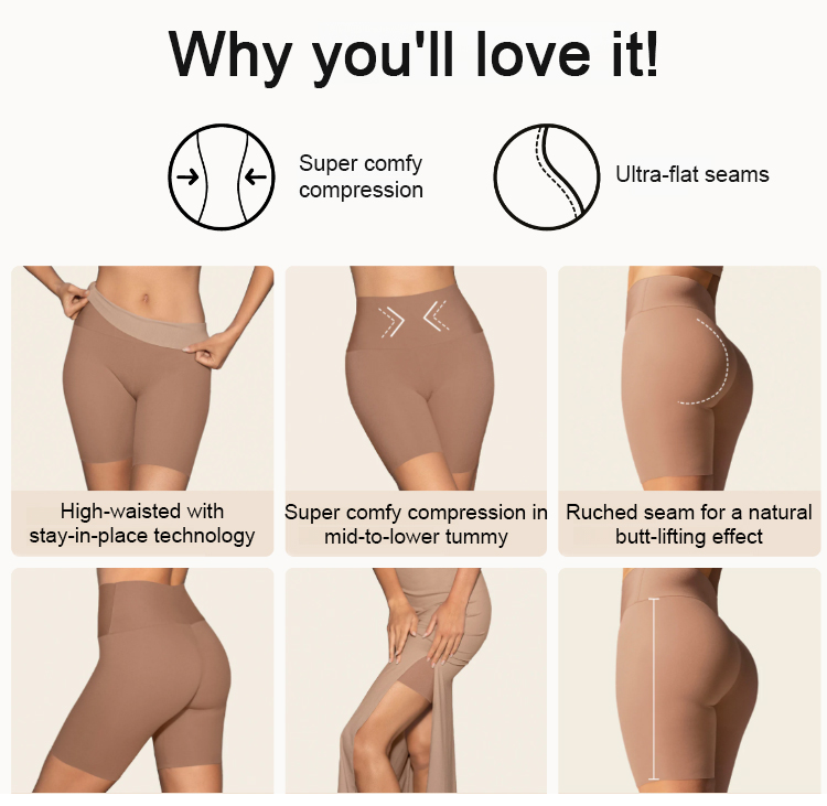 Back view highlighting hip-lifting design of seamless pants