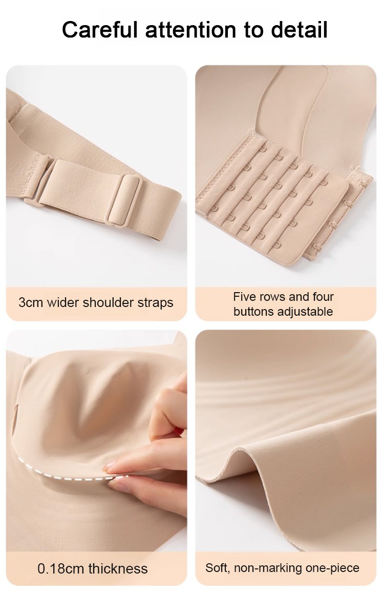 Before and after wearing lifting bra