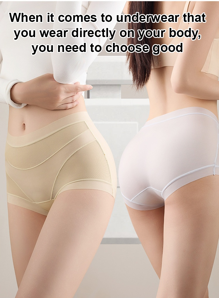 Close-up of lace detail on slimming shapewear panties