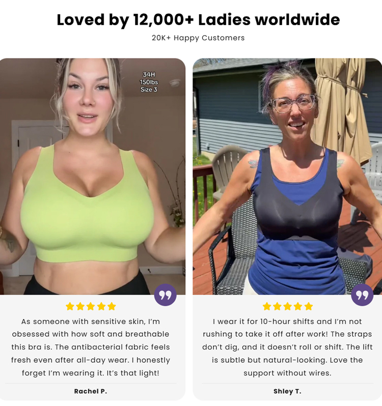 Slimming effect seamless bra for women