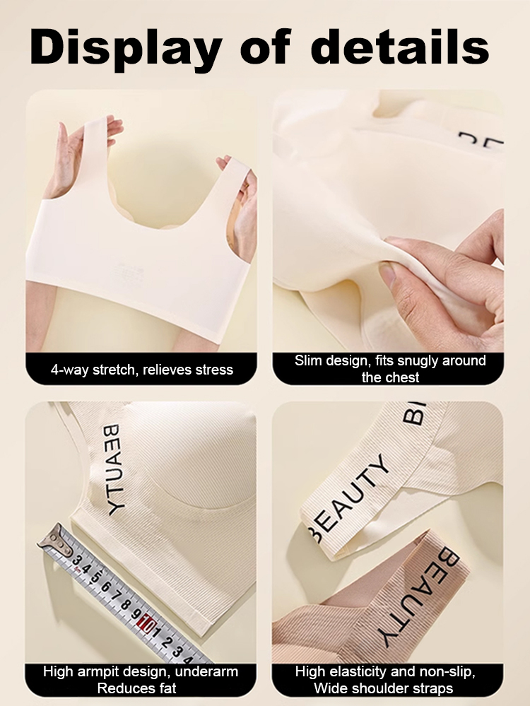 Letter shoulder strap seamless underwear