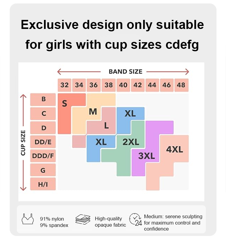 Plus size lingerie with flattering lift