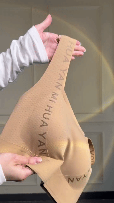 Side angle showing wide straps and seamless fit