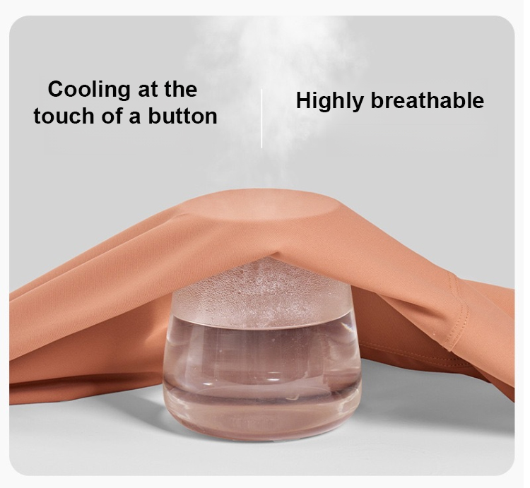 Side view of high-waisted tummy control leggings