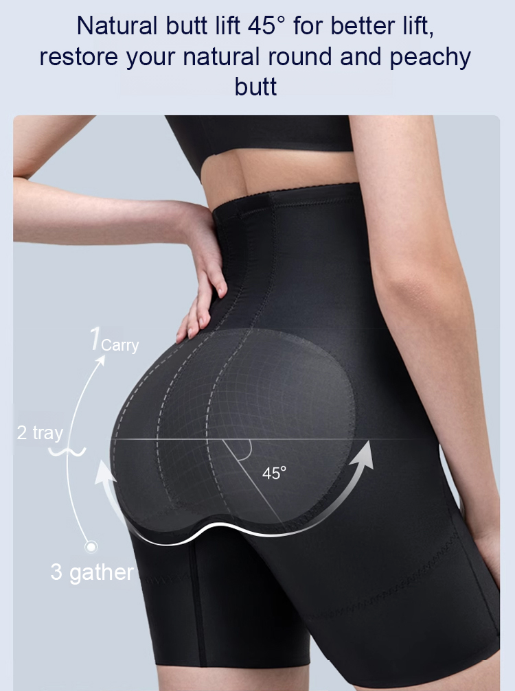 Yoga pants with hip-lifting design