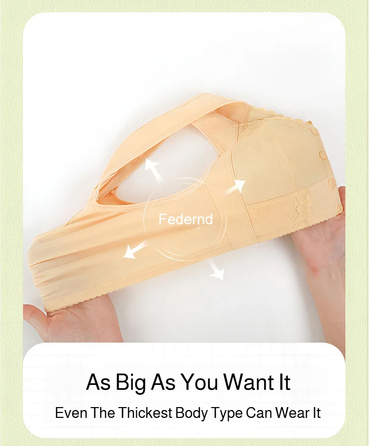 Close-up of seamless bra front clasp