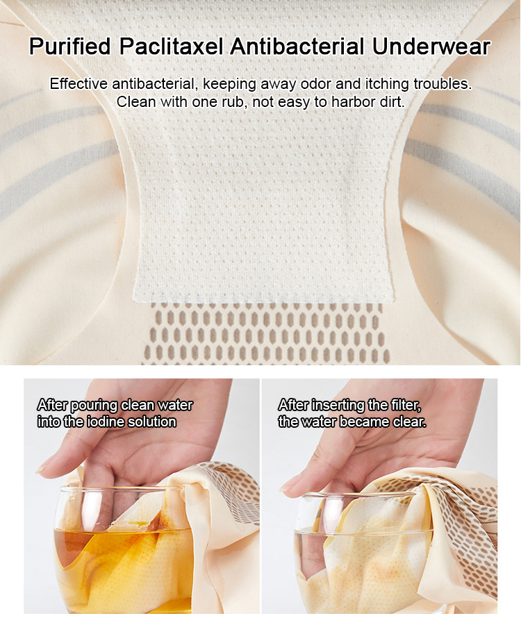 [Waist Measurement of 18 Inches] High-Waisted Liquid Antibacterial Tummy Control Underwear