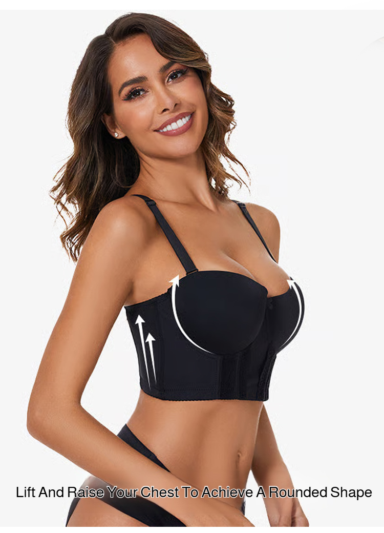 Model wearing comfortable seamless lace bra