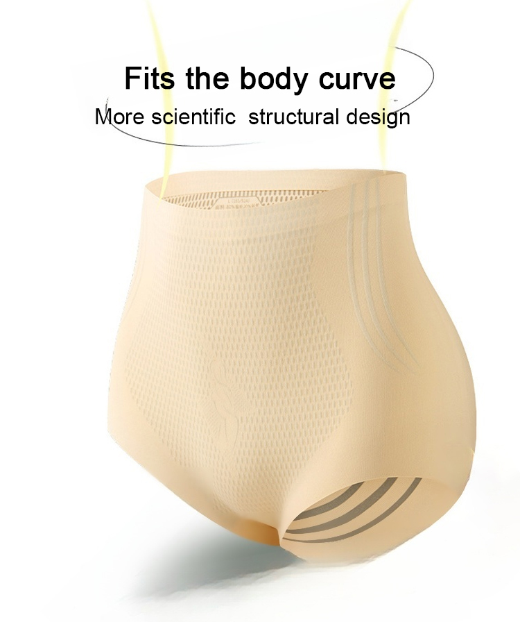 Seamless body shaping underwear with high waist