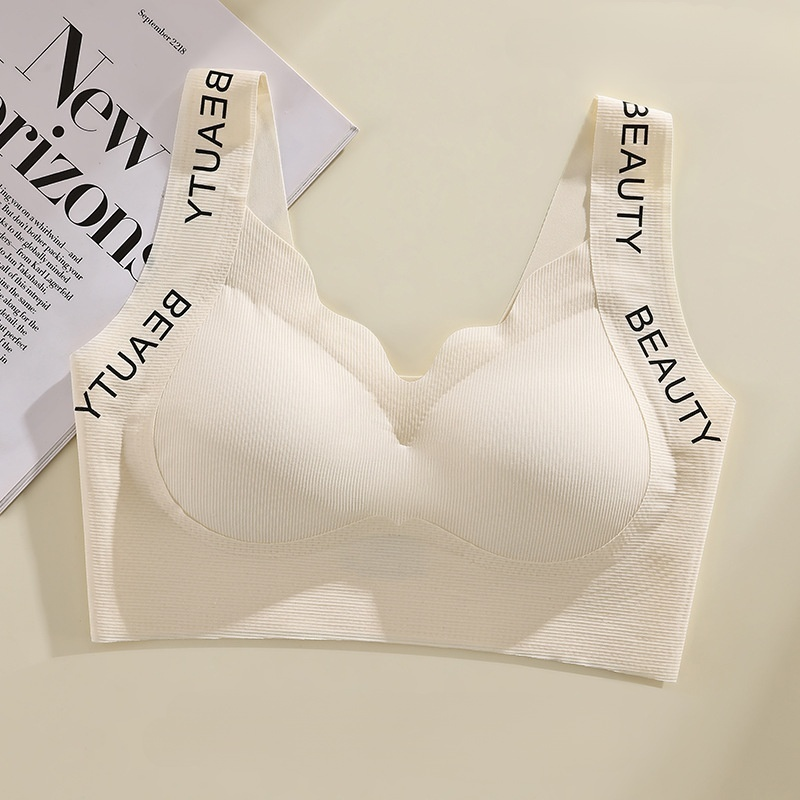 Letter shoulder strap seamless underwear