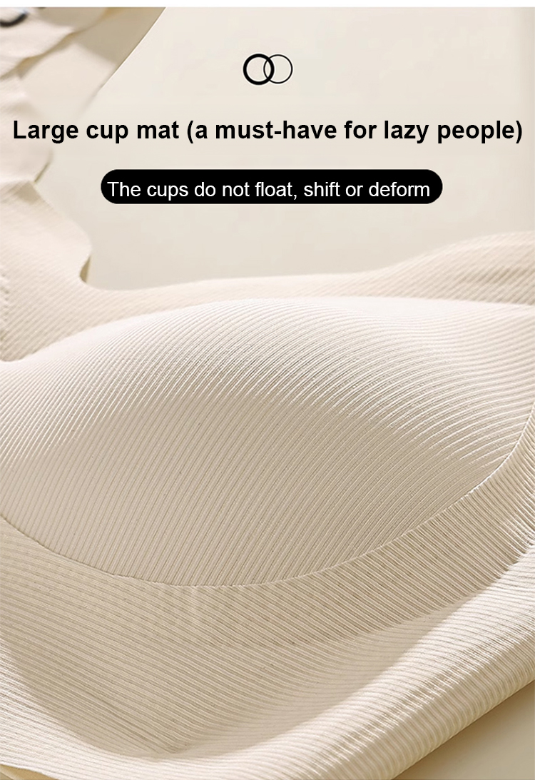 No show seamless bra with letter straps