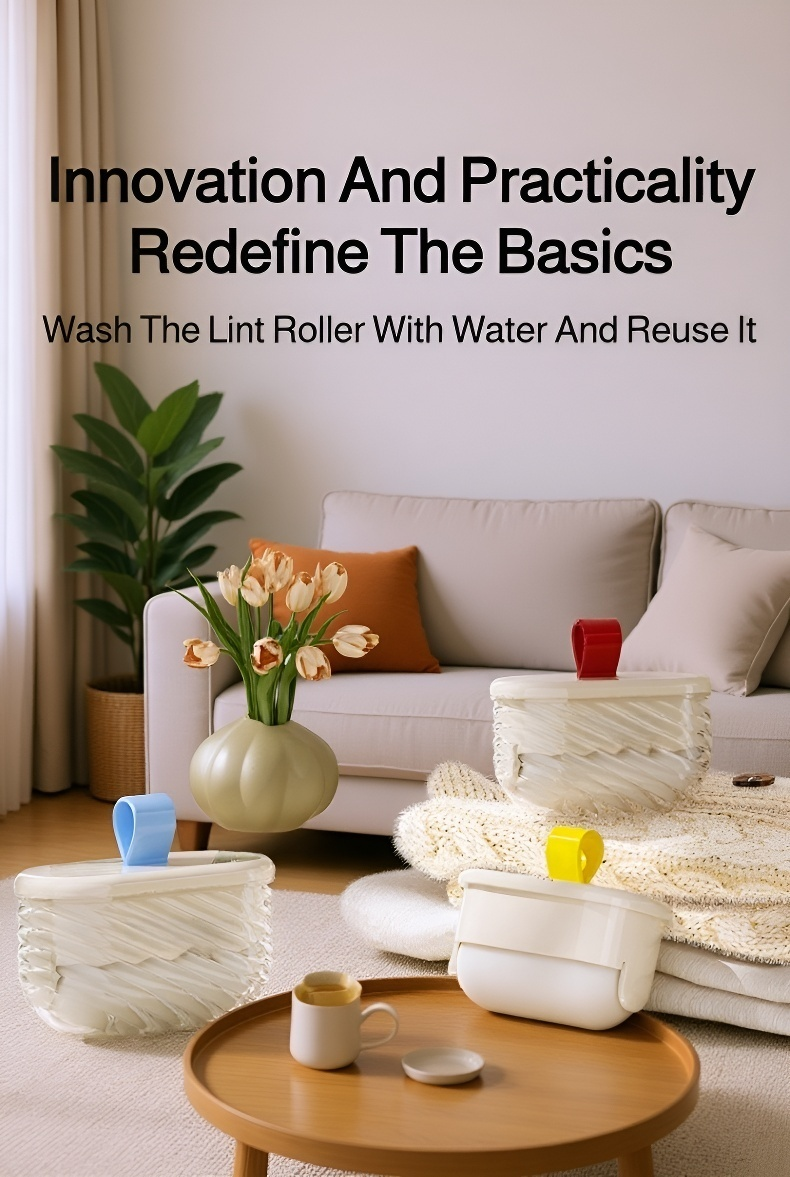 Washable lint roller for clothes removing lint