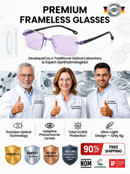【German Lab AI Masterpiece】Auto-Focus Smart Glasses | Fits Presbyopia, Nearsightedness & Astigmatism | Blue Light & UV Photochromic • 20-Yr Durability✨