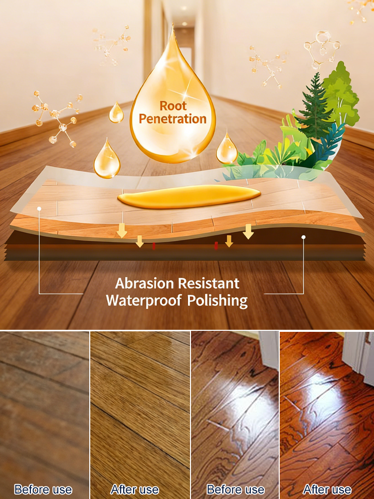 ✨【Skip the Refinishing Bill】Natural Beeswax Wood Restorer | Bring Dull Floors & Furniture Back to Life✨