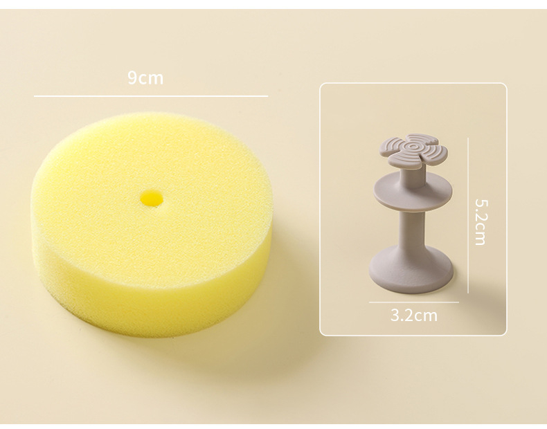Innovative double-sided suction cup sponge for home use