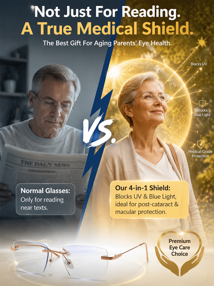 【100-Year German Optical Lab Innovation】Smart Auto-Focus Reading Glasses | Self-Adjusts for Presbyopia, Myopia & Astigmatism |Save 20 Years of Glasses Costs ✨