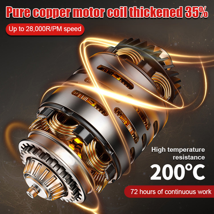 【German Engineered】Cordless Mini Angle Grinder | Palm-Sized Powerhouse with 16H Battery