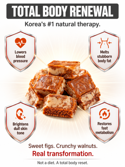 【South Jeolla Masterpiece】100% Natural Fig & Sesame Health Bars | Zero Added Sugar & Keto-Friendly | Nighttime Bathroom Relief • Rich in Antioxidants • Buy More Save More✨
