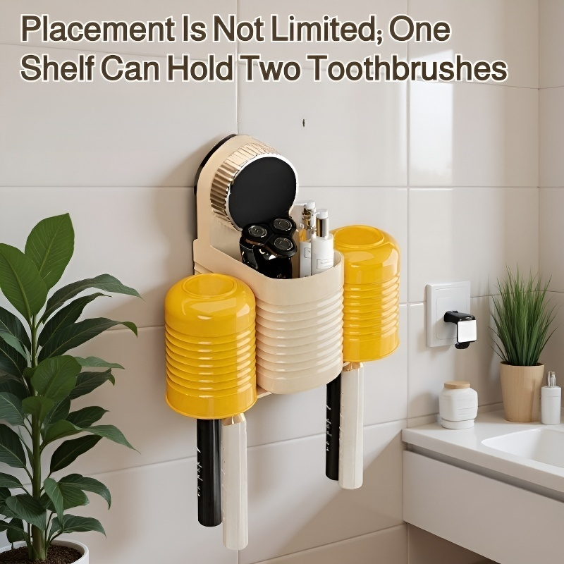 Suction Cup Toothbrush Holder Rack