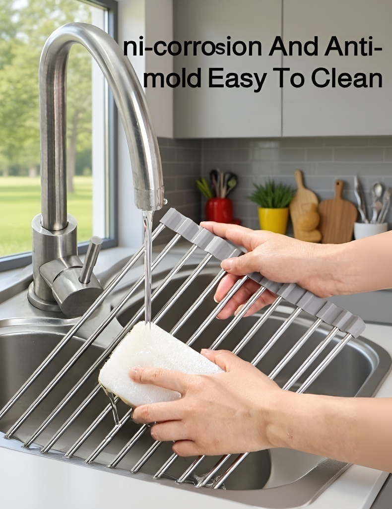 Flexible silicone material of kitchen drain rack